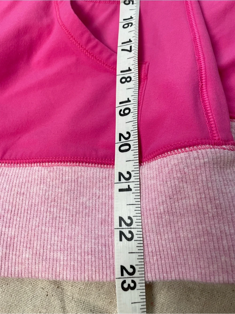 lululemon athletica Pink Two-Tone Zip Hoodie